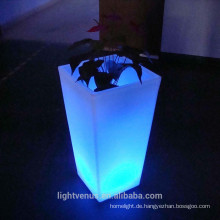 Große Farbe ändern wasserdicht Kunststoff Led Blumenvase, rechteckige led wasserdicht Blumentöpfe